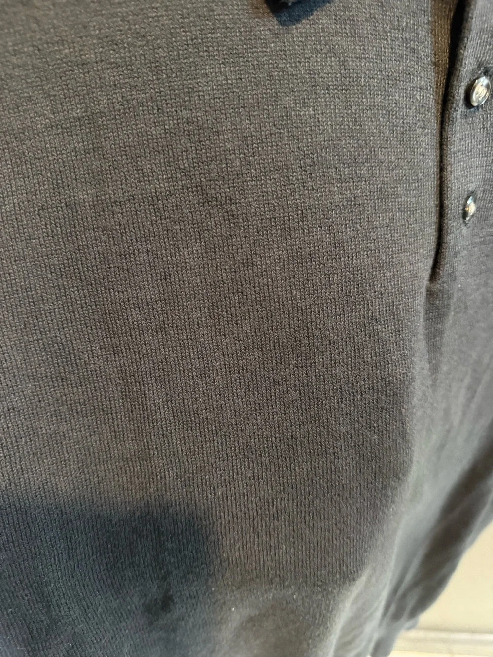 J. Crew Men's Black Knit Polo Shirt